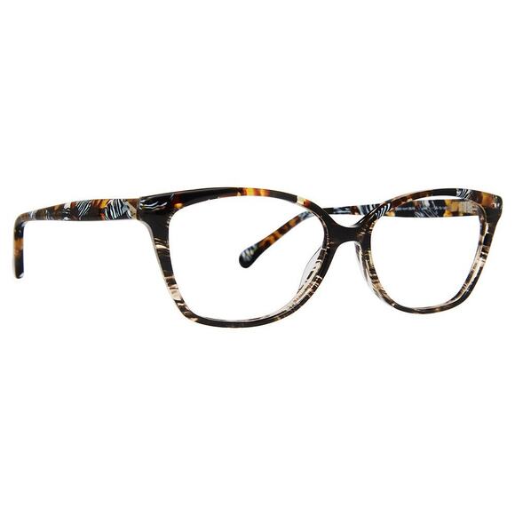 NEW Trina Turk JULIA Black Horn Rectangle Eyeglasses main image 5